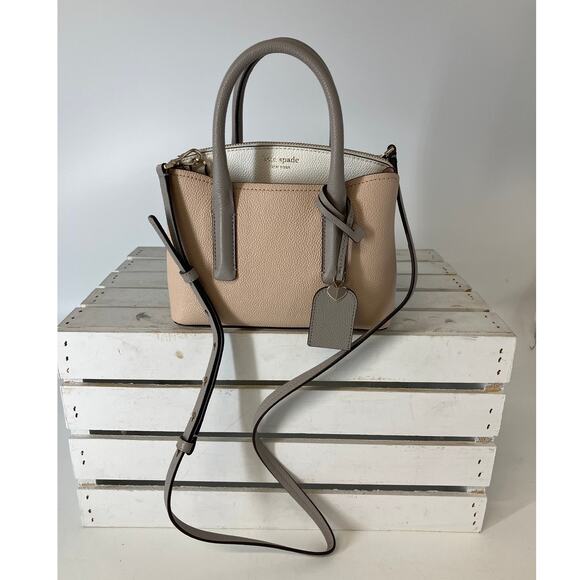 KATE SPADE SMALL TRI COLOR SAFFIANO LEATHER CROSSBODY BAG - Picture 2 of 16